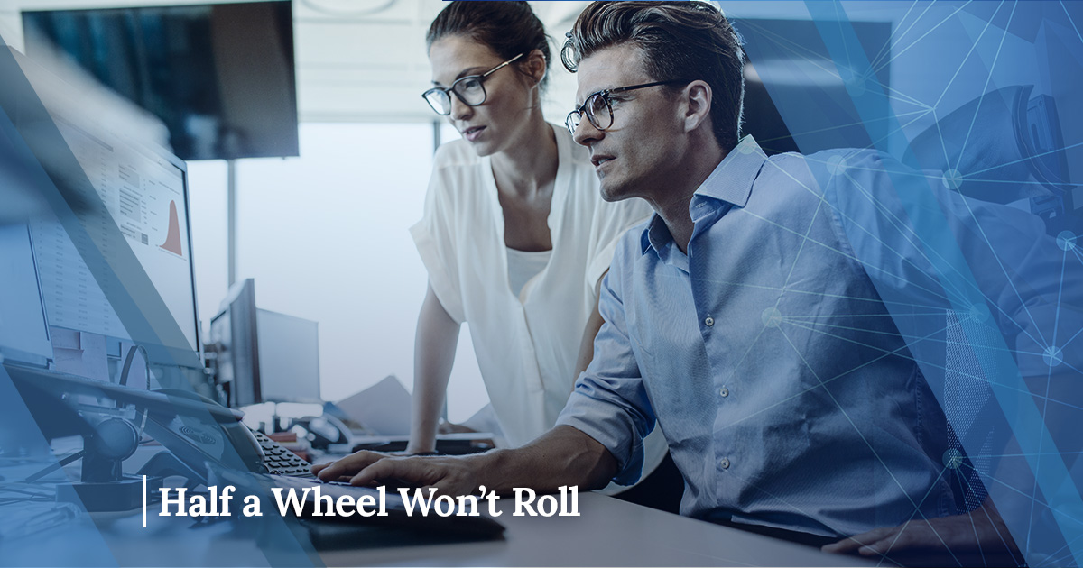 half a wheel wont roll